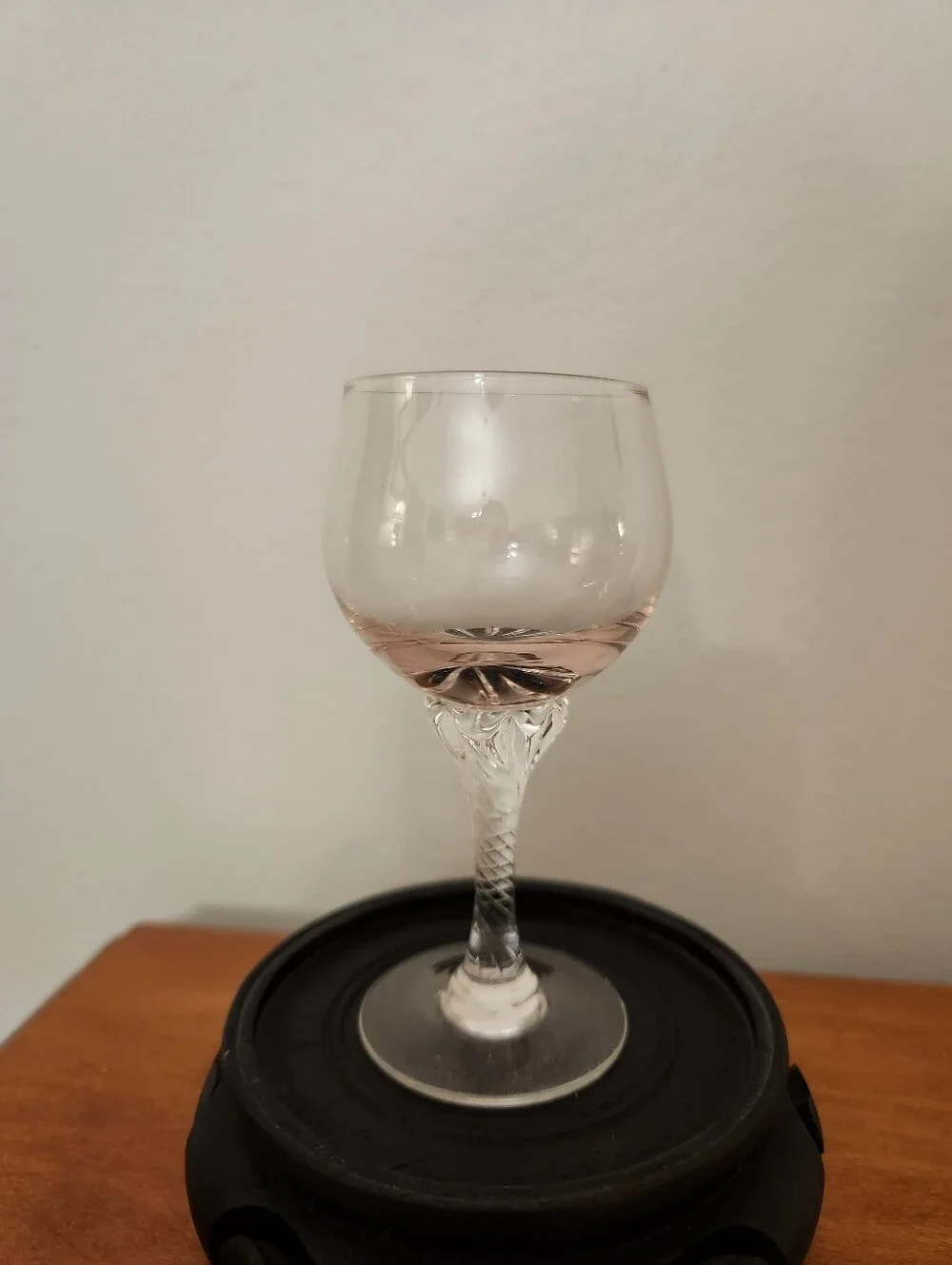 Vintage Sasaki Crystal Coronation Pink Cordials - Set Of Four